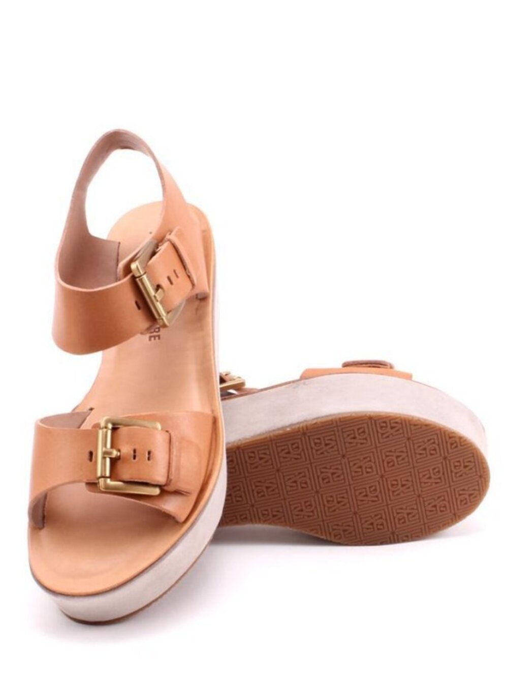 Pour La Victoire Caltha Platform Saddle Brown Sandal Wedge